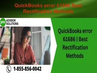 quickbooks error 61686 best rectification methods