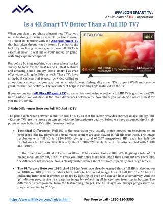 iffalcon smart tvs a subsidiary of tcl corporation