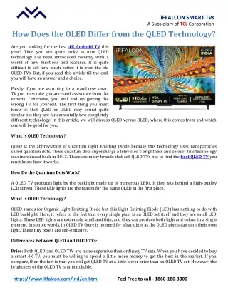 iffalcon smart tvs a subsidiary of tcl corporation