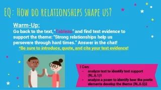 eq how do relationships shape us