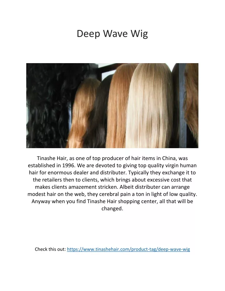 deep wave wig