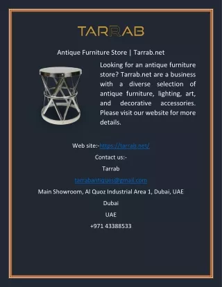 antique furniture store tarrab net
