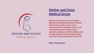 Level 3 Fetal Ultrasound in Sharjah | Mothers and Fetuses Group