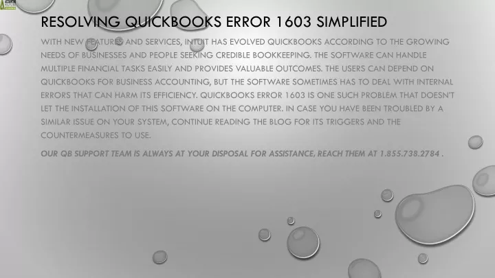 resolving quickbooks error 1603 simplified