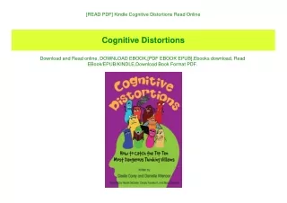 [READ PDF] Kindle Cognitive Distortions Read Online