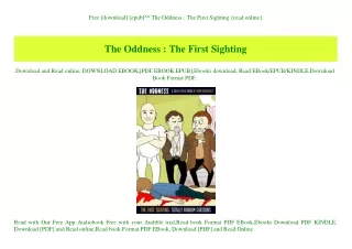 Free [download] [epub]^^ The Oddness  The First Sighting {read online}