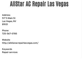 AllStar AC Repair Las Vegas