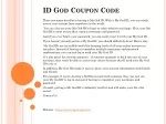 ID God Coupon Code - slide 1