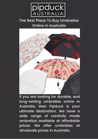 The best place to buy umbrellas online in Australia