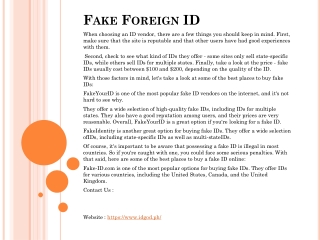 fake foreign id