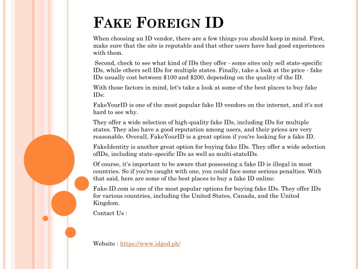 fake foreign id
