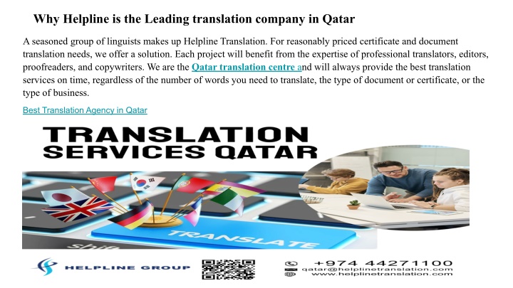 why helpline is the leading translation company
