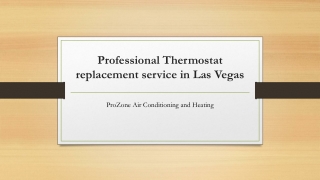 Professional Thermostat replacement service in Las Vegas