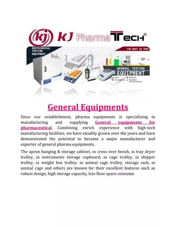 general equipments