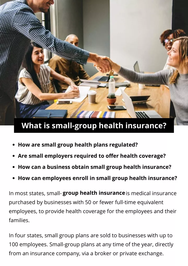 what is small group health insurance