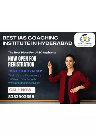 Best IAS coaching In Hyderabad|Ghargharshiksha
