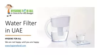 water filter in uae