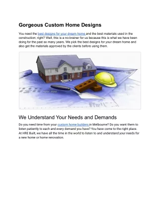 gorgeous custom home designs