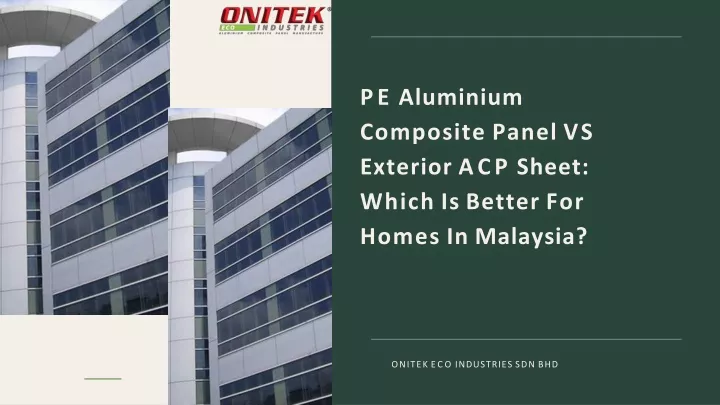 pe aluminium composite panel vs exterior