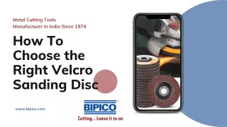How To Choose the Right Velcro Sanding Disc