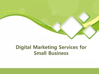 Digital Marketing Services for Small Business