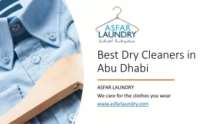 Best Dry Cleaners in Abu Dhabi_