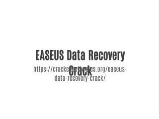 EASEUS Data Recovery Crack