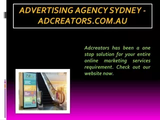 Advertising Agency Sydney - adcreators.com.au