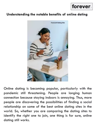 understanding the notable benefits of online