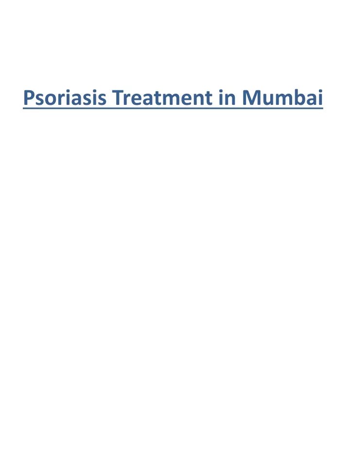 psoriasis treatment in mumbai