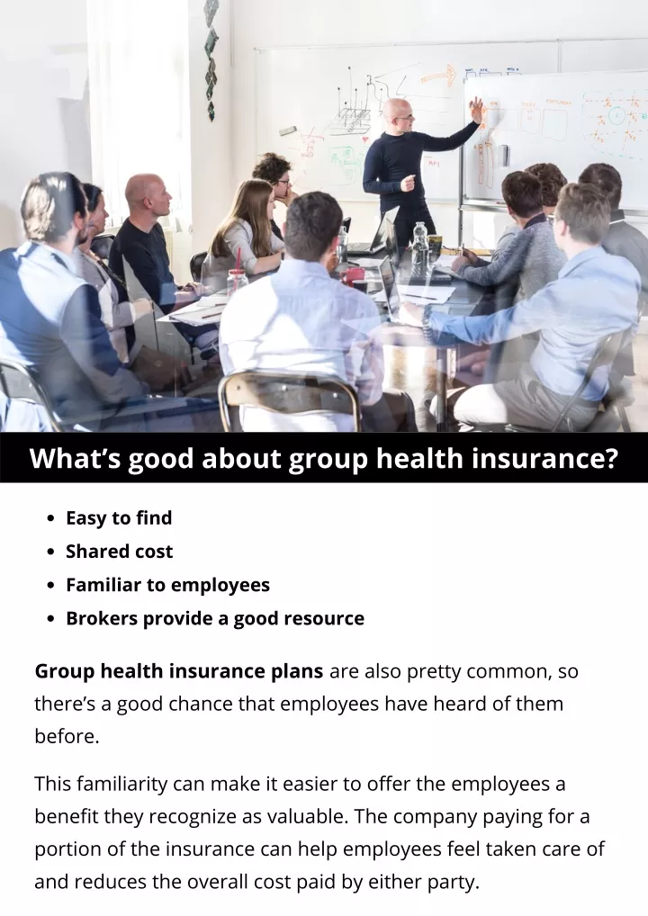 what s good about group health insurance