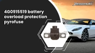4g0915519 battery overload protection pyrofuse