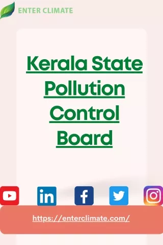 Kerala State Pollution Control Board Enterclimate