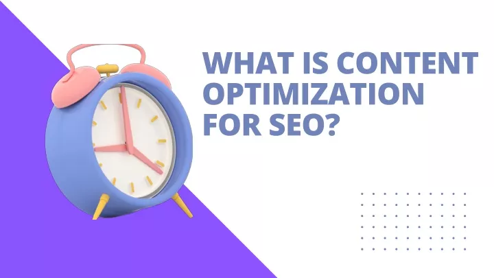 what is content optimization for seo