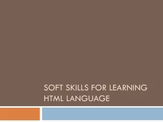 soft skills for learning html language