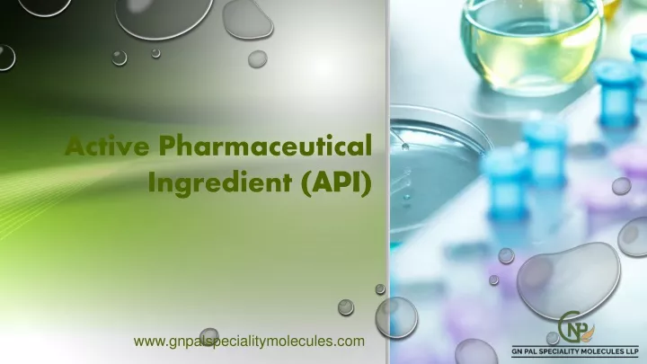 active pharmaceutical ingredient api