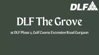 DLF The Grove at DLF Phase 5, Golf Course Road Gurgaon - Brochure