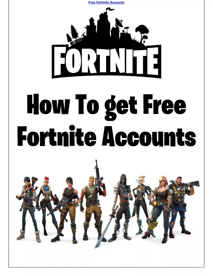 free fortnite accounts