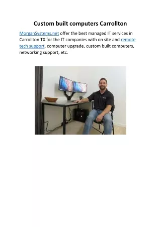 Custom built computers Carrollton