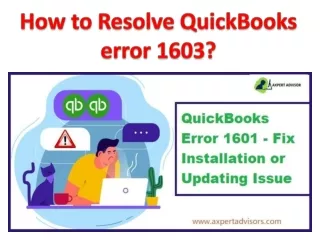 how to resolve quickbooks error 1603