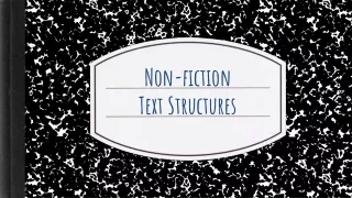 non fiction text structures
