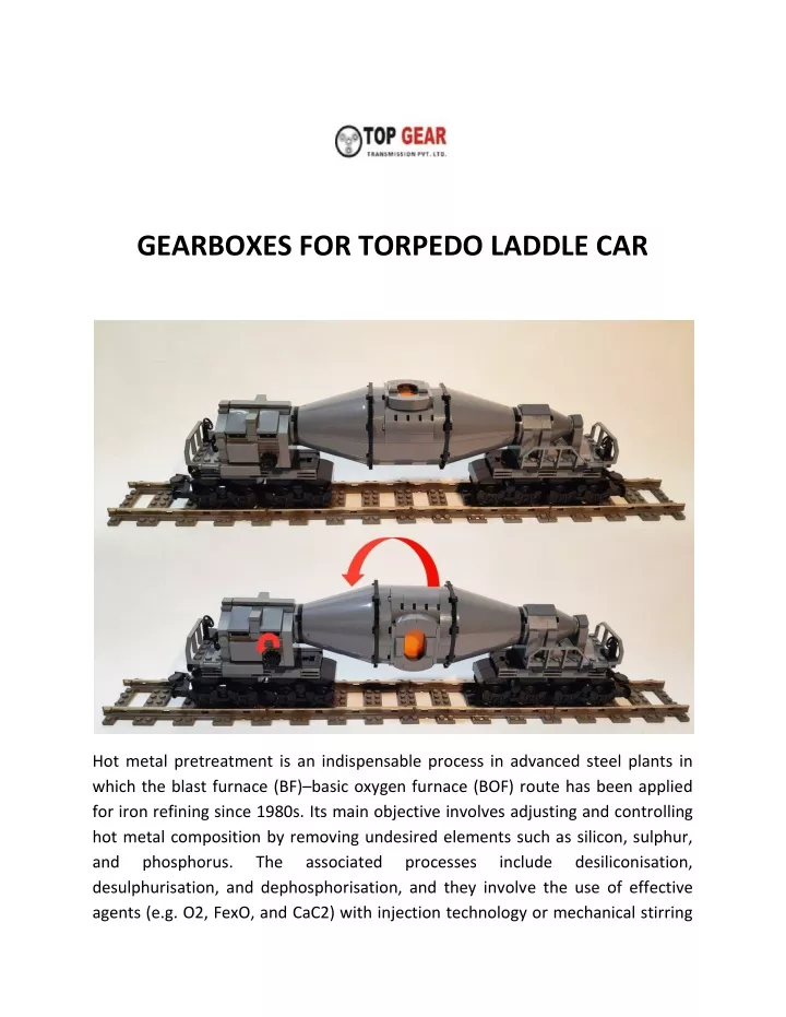 gearboxes for torpedo laddle car