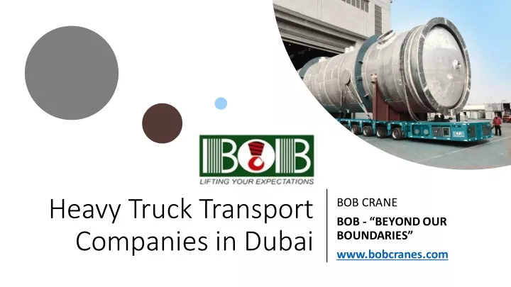heavy truck transport companies in dubai