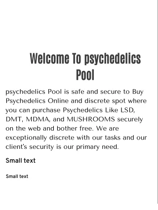 psychedelics Pool