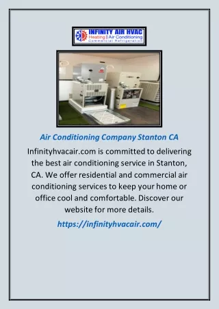 Air Conditioning Company Stanton CA