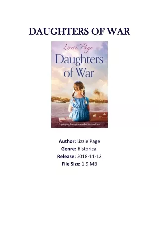 Daughters of War by Lizzie Page PDF Download