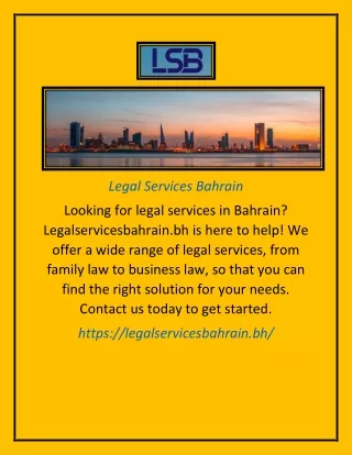 Legal Services Bahrain