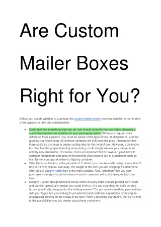Are Custom Mailer Boxes Right for You_