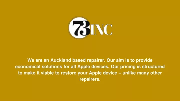 we are an auckland based repairer