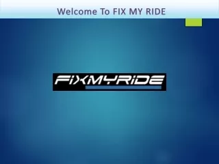 FIX MY RIDE